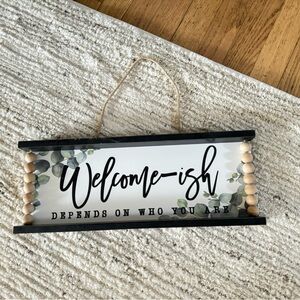Welcome wall sign new